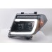 Nissan Navara D40 '05-'16 Black Projector Headlamp w Light Bar & Welcome Light